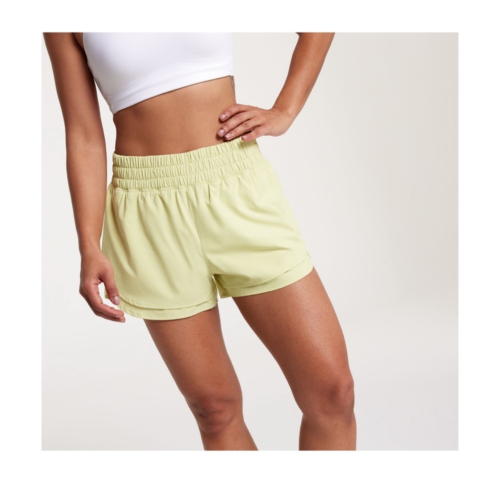 Calia High Rise Step Up Short Light Green Size XL